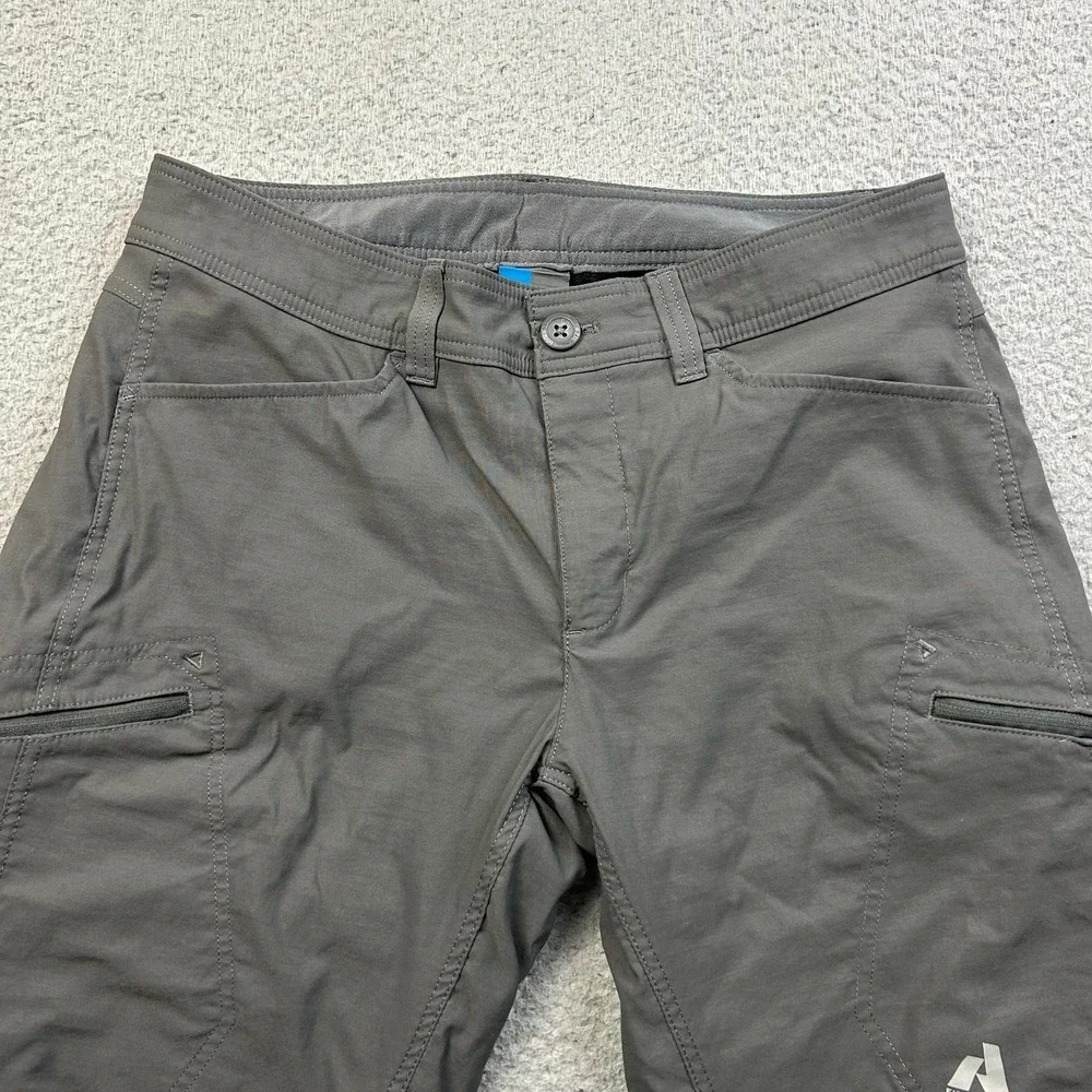 Eddie Bauer Pants Men Gray Guide Pro First Ascent Fleece Lined Cargo 34x32